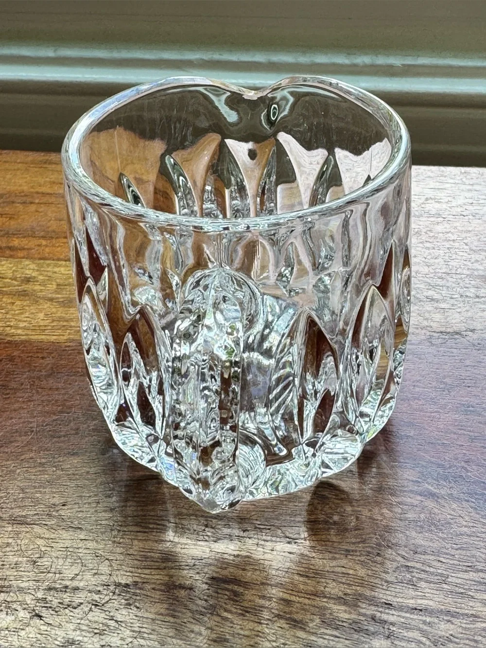 Vintage Gorham Full Lead Crystal Creamer & Covered Sugar Bowl Set West Germany